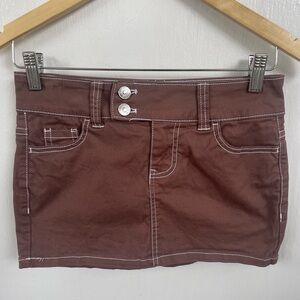 H&M Divided Brown Skirt with White Accents